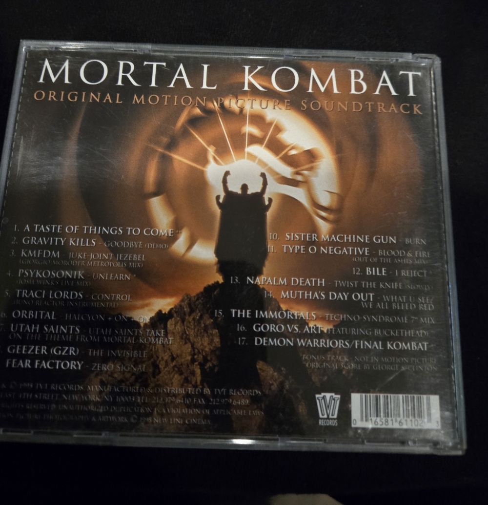 Mortal Kombat Soundtrack CD